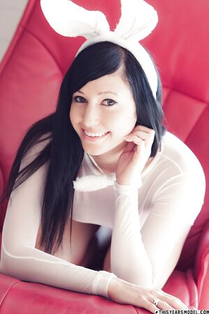 Catie Minx dressed as sexy bunny babe