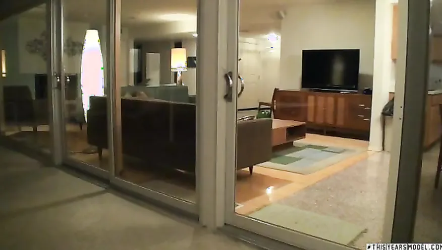 Ashley Doll takes out her teen tits