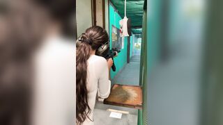 SaraWolf - First time shooting a kalashnikov